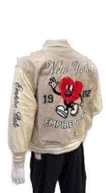 NWT Forever 21 New York Empire State Varsity Letterman Bomber Jacket